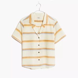 NWT Madewell Camp Shirt in Stripe